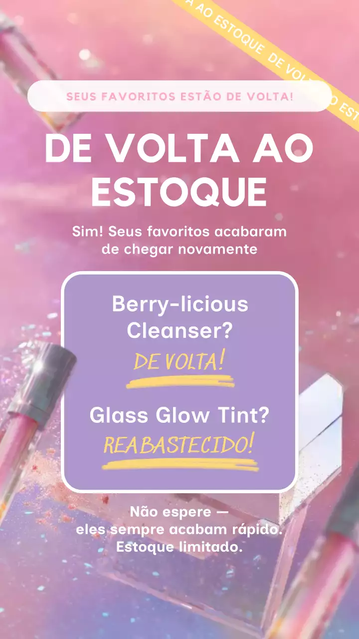 Postagem promocional da Pink Pop Makeup no Instagram