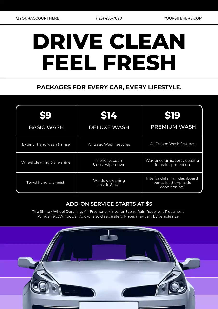 Retro Car Advertisement Poster