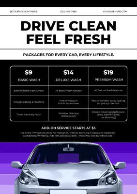 Retro Car Advertisement Poster