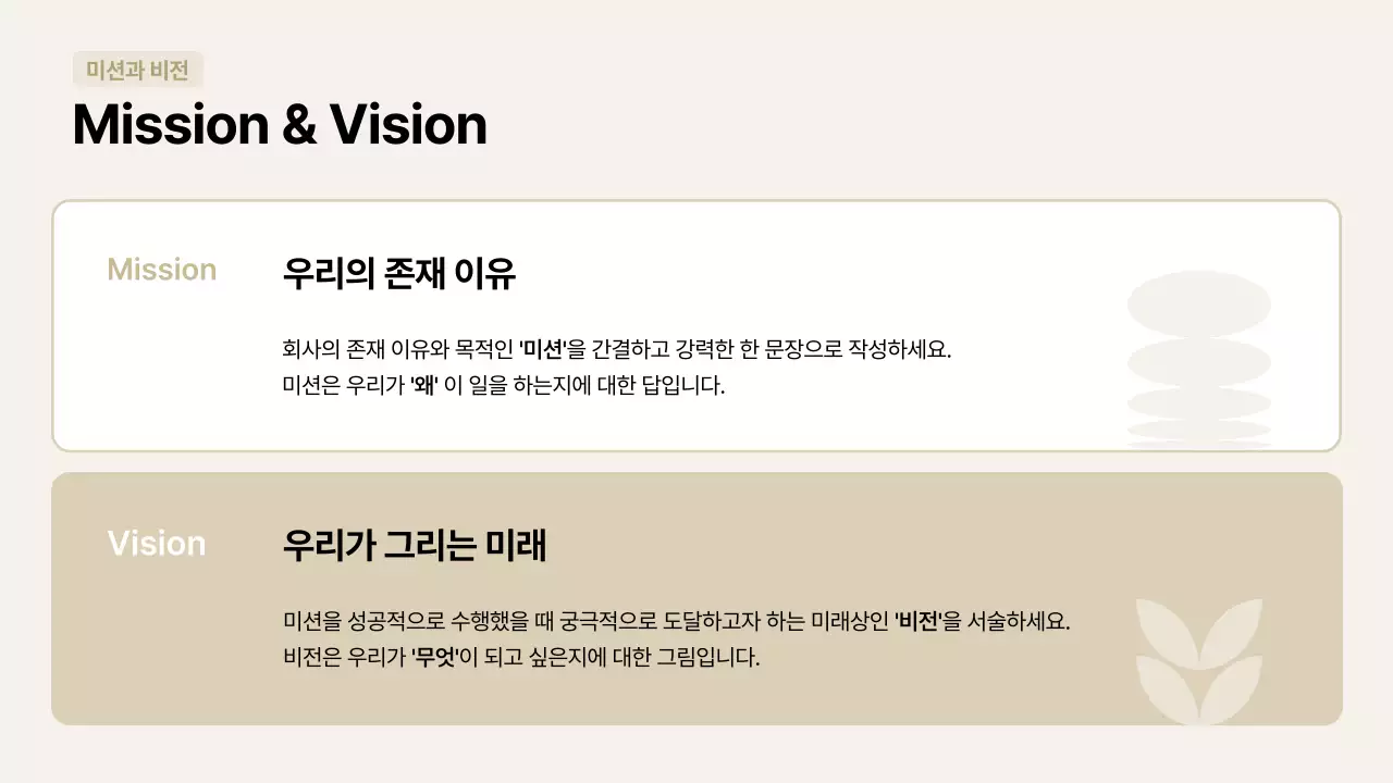 베이지 모던 투자 설명서 안내