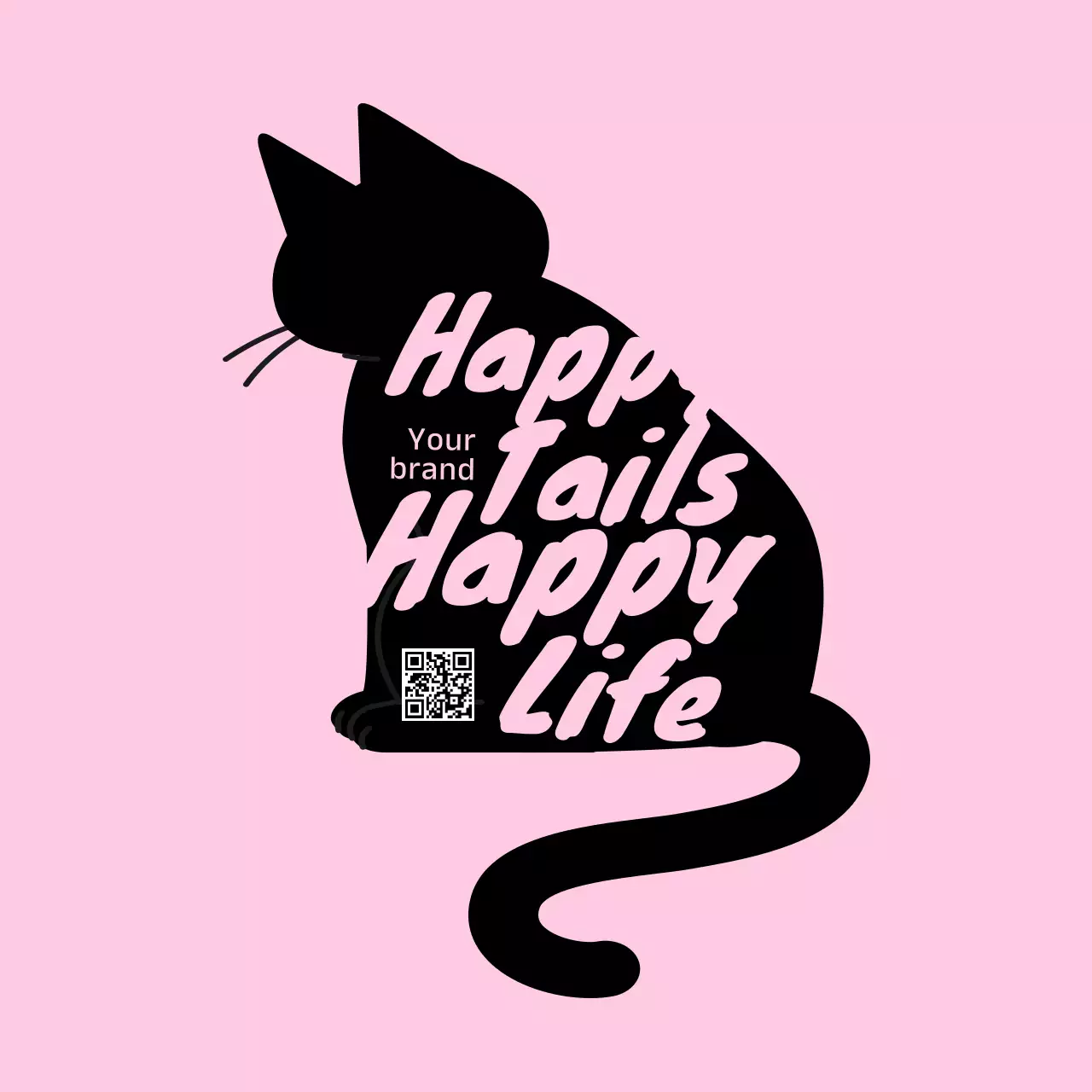 黒 かわいい 猫 ポスター イラスト