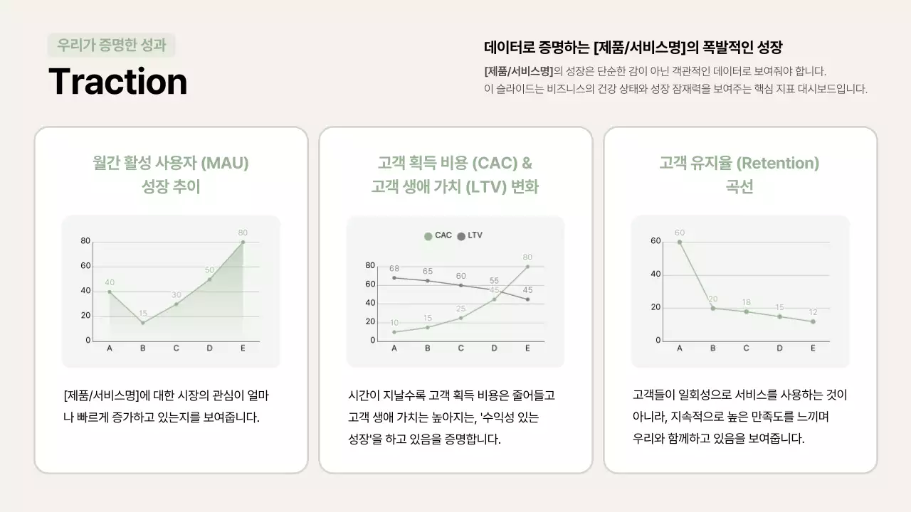 베이지 모던 투자 설명서 안내