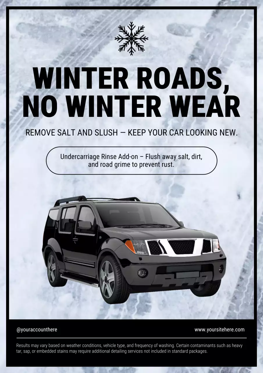 White Modern Car Maintenance Advertisement Poster