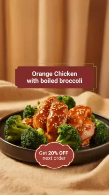 Beige Cartoon Cuisine Promotion Instagram Story