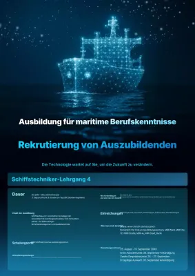 Blue Modern Education Recruitment