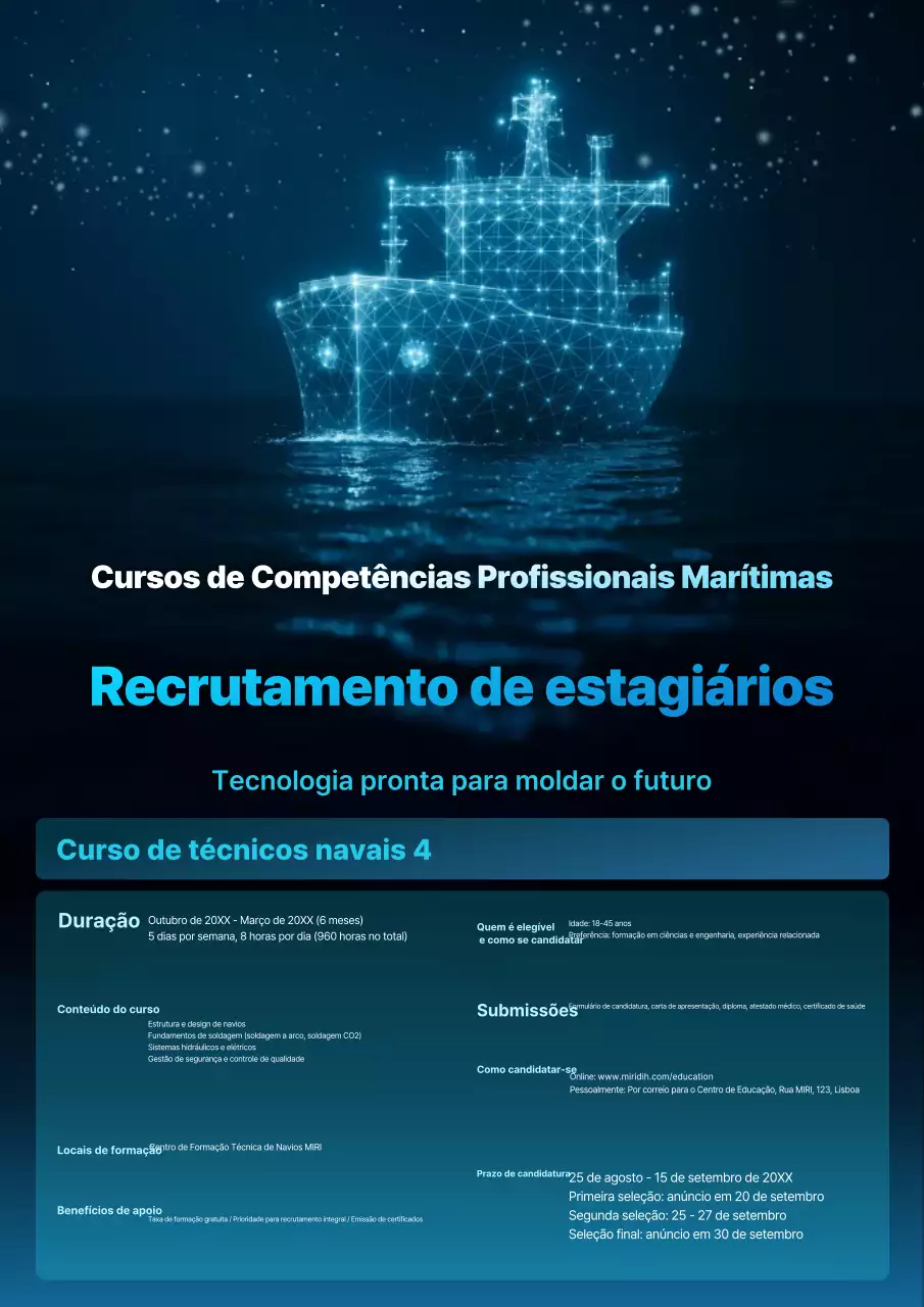Recrutamento Blue Modern Education