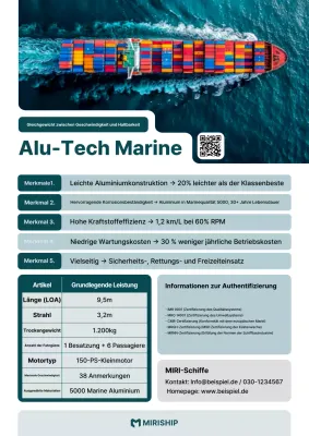 Produktwerbung für Blue Modern Marine Technology