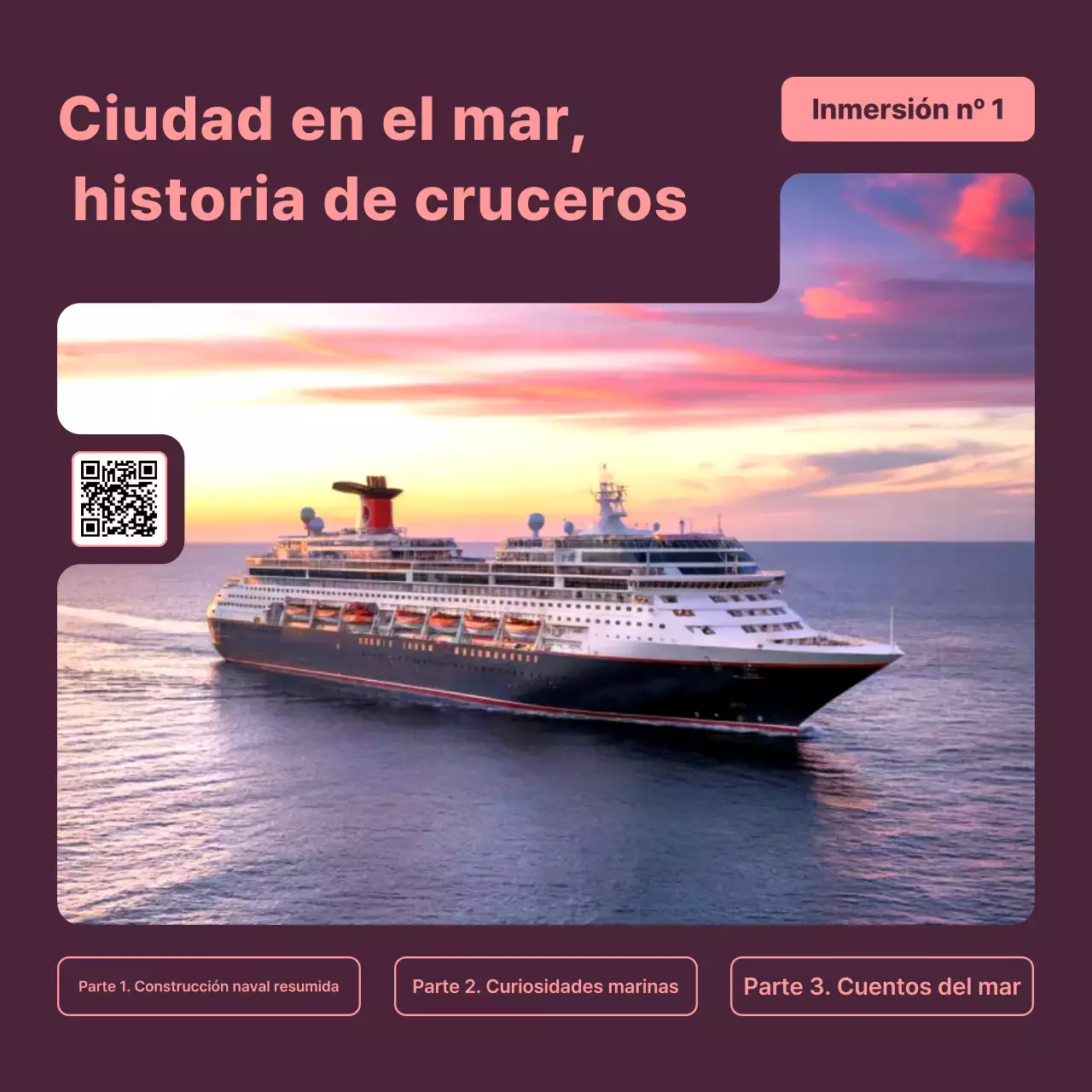 Materiales educativos marinos modernos de Bora