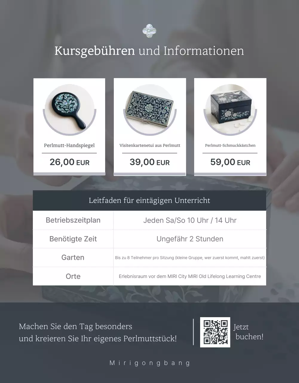 Gray Traditionelle Handwerksausbildung