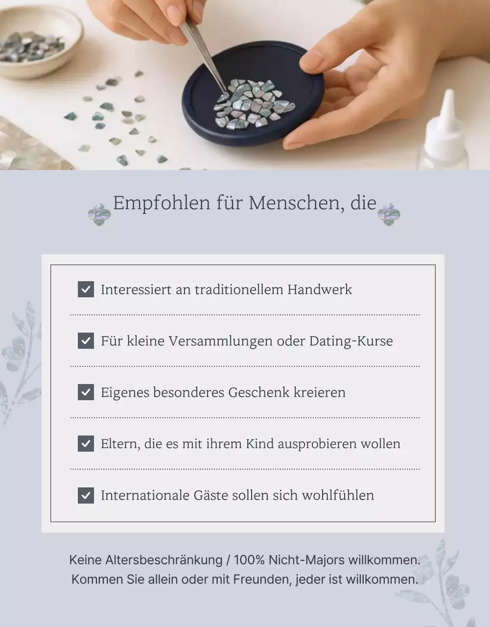 Gray Traditionelle Handwerksausbildung