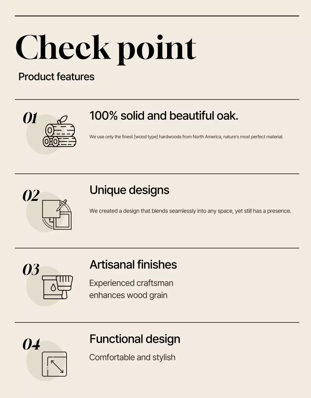 Beige Minimal Furniture Advertisement