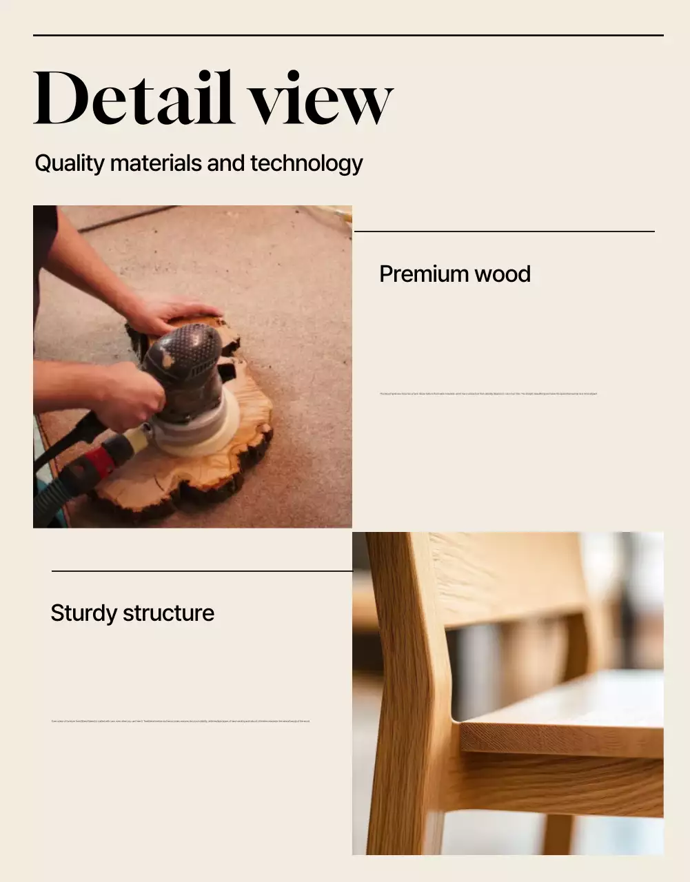 Beige Minimal Furniture Advertisement