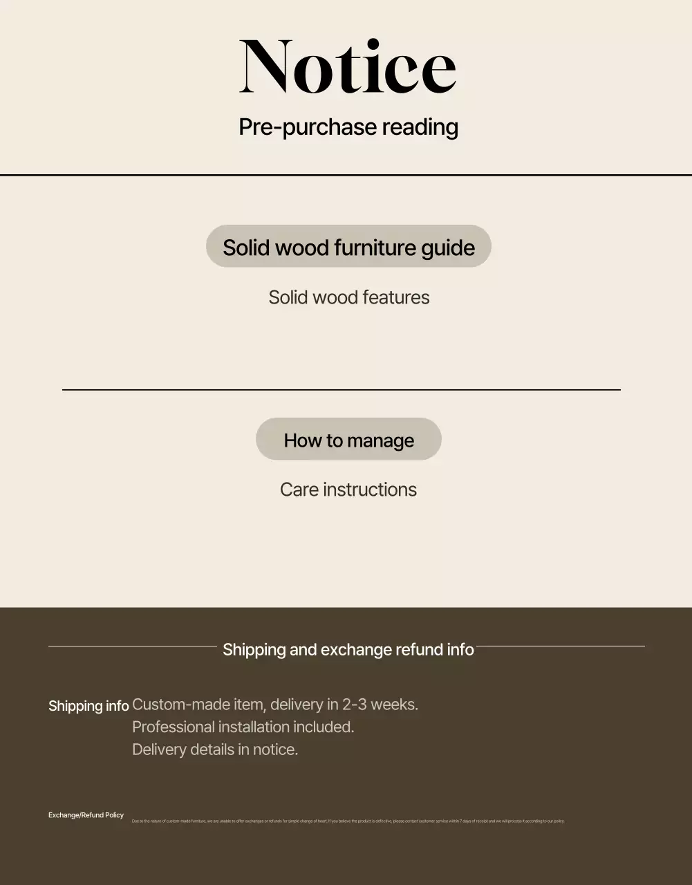 Beige Minimal Furniture Advertisement