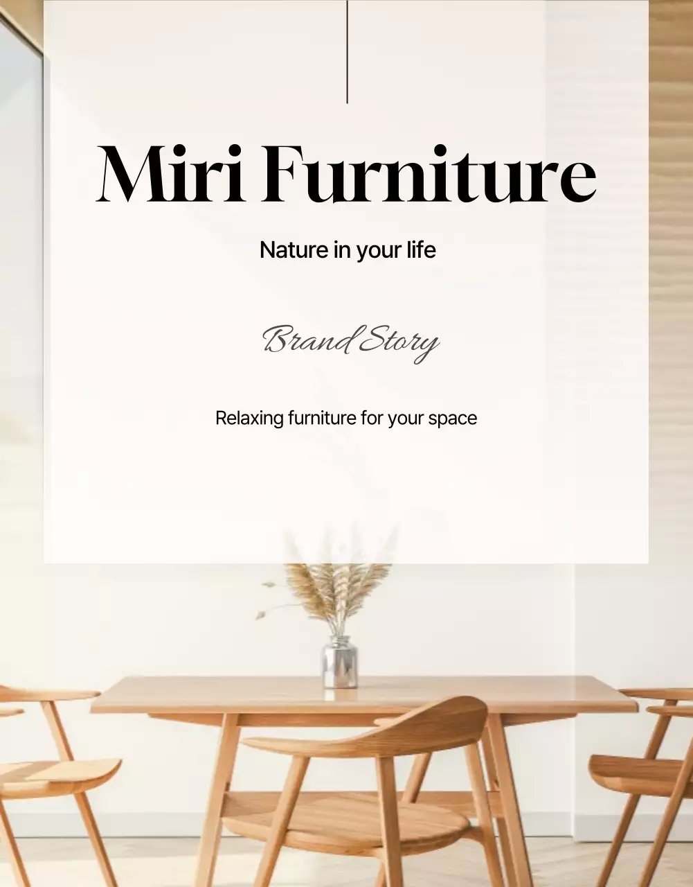 Beige Minimal Furniture Advertisement