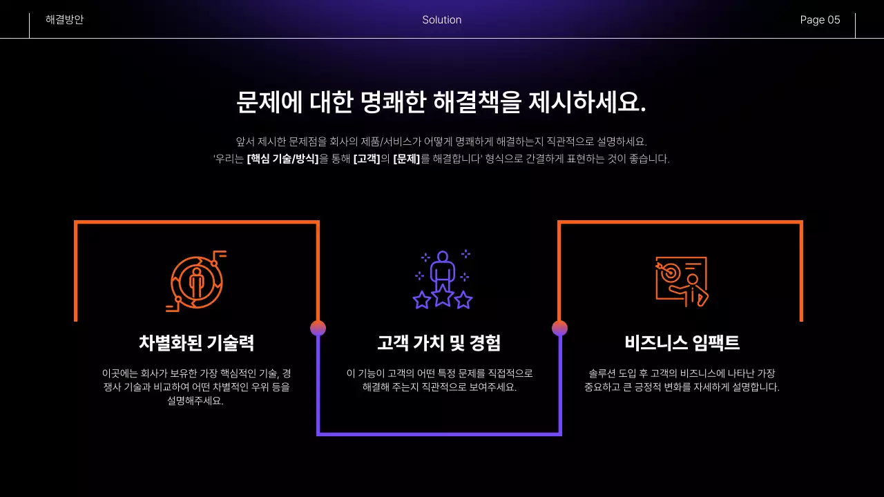 검정 모던 심플 정보 전달 투자 보고서