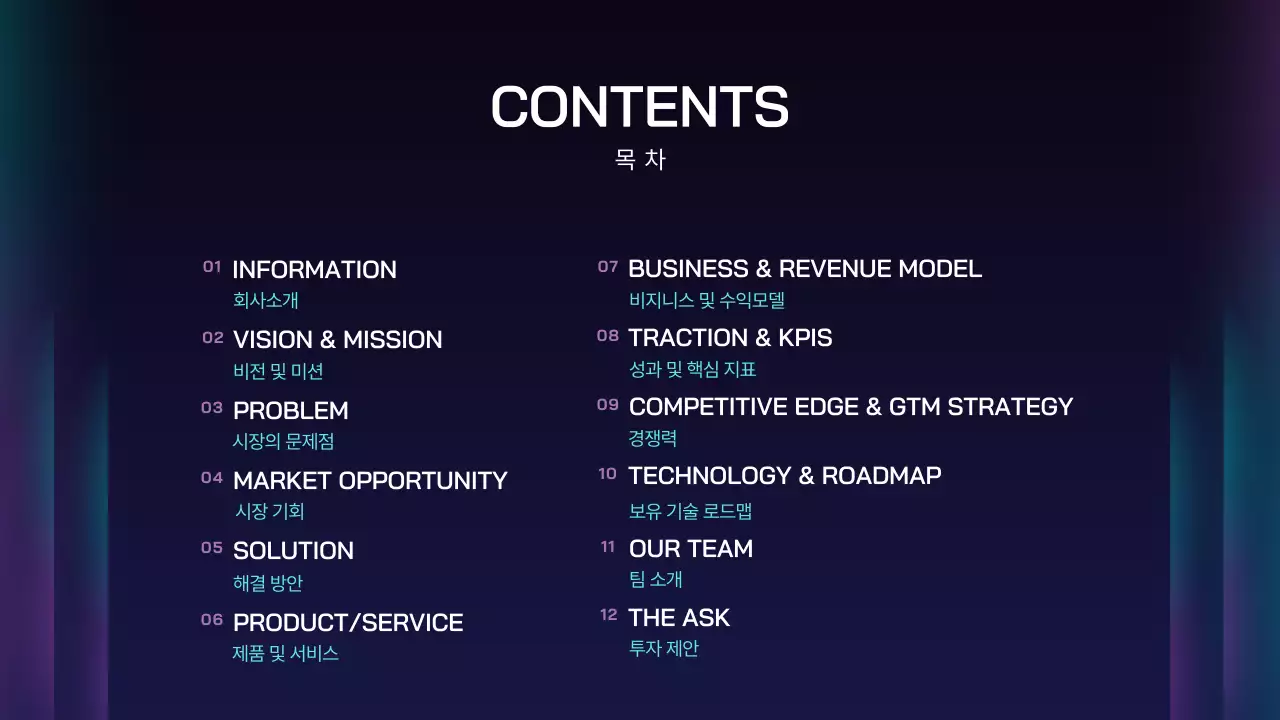 남색 모던 비지니스 제안서