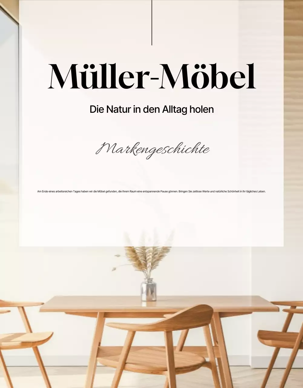 Beige Minimal Furniture Werbung