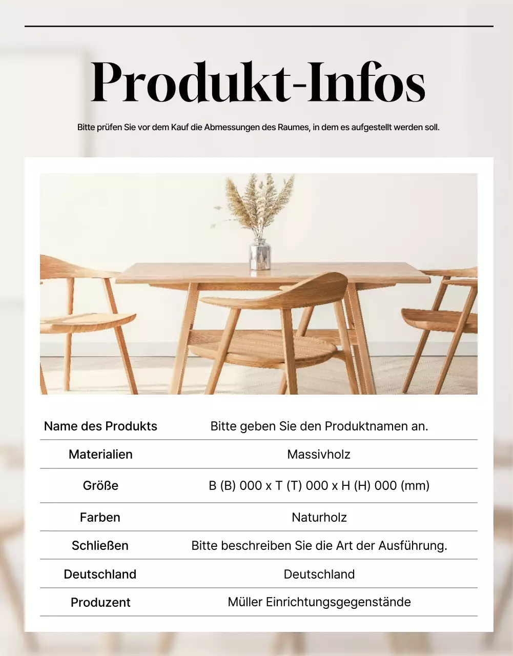 Beige Minimal Furniture Werbung