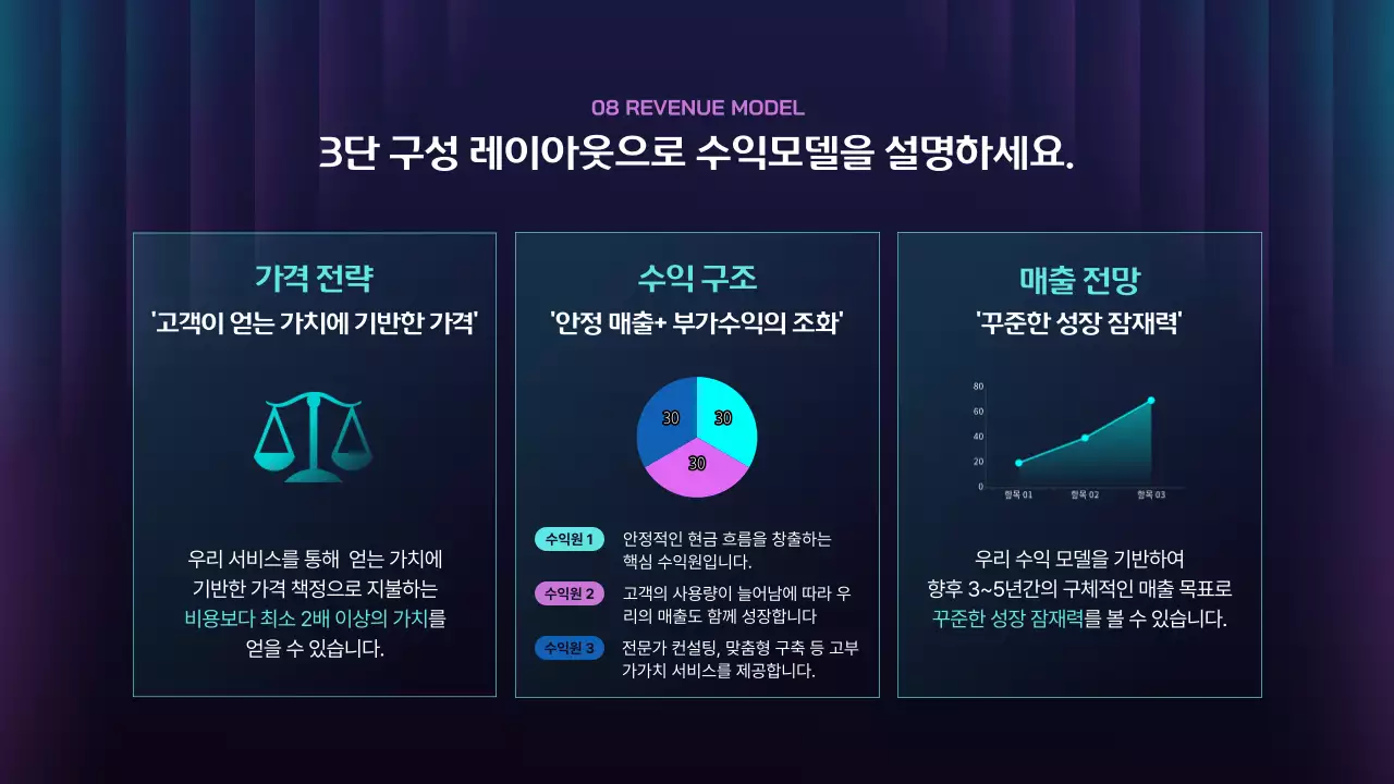 남색 모던 비지니스 제안서