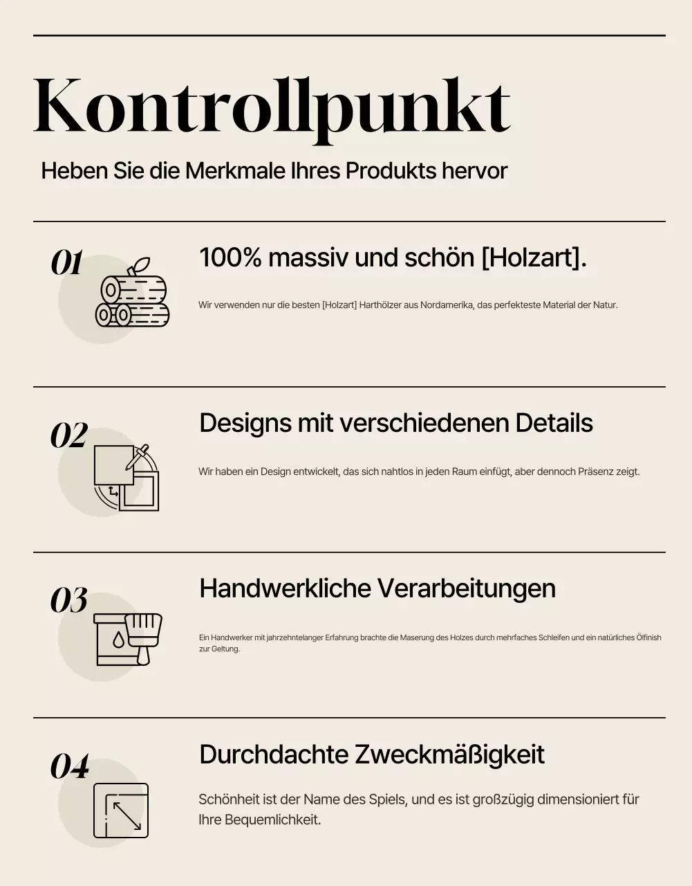 Beige Minimal Furniture Werbung