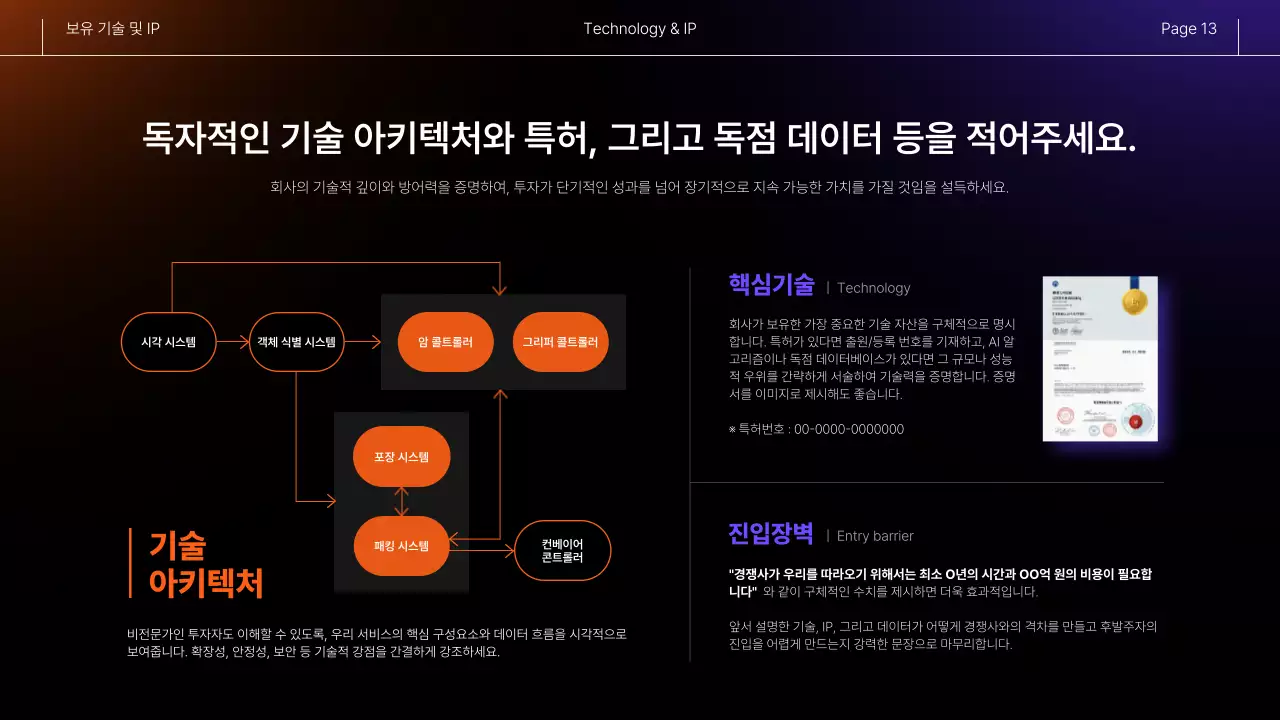 검정 모던 심플 정보 전달 투자 보고서