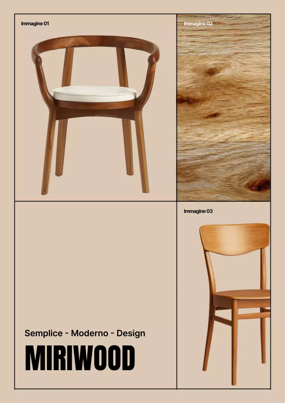 Pubblicità di mobili moderni beige