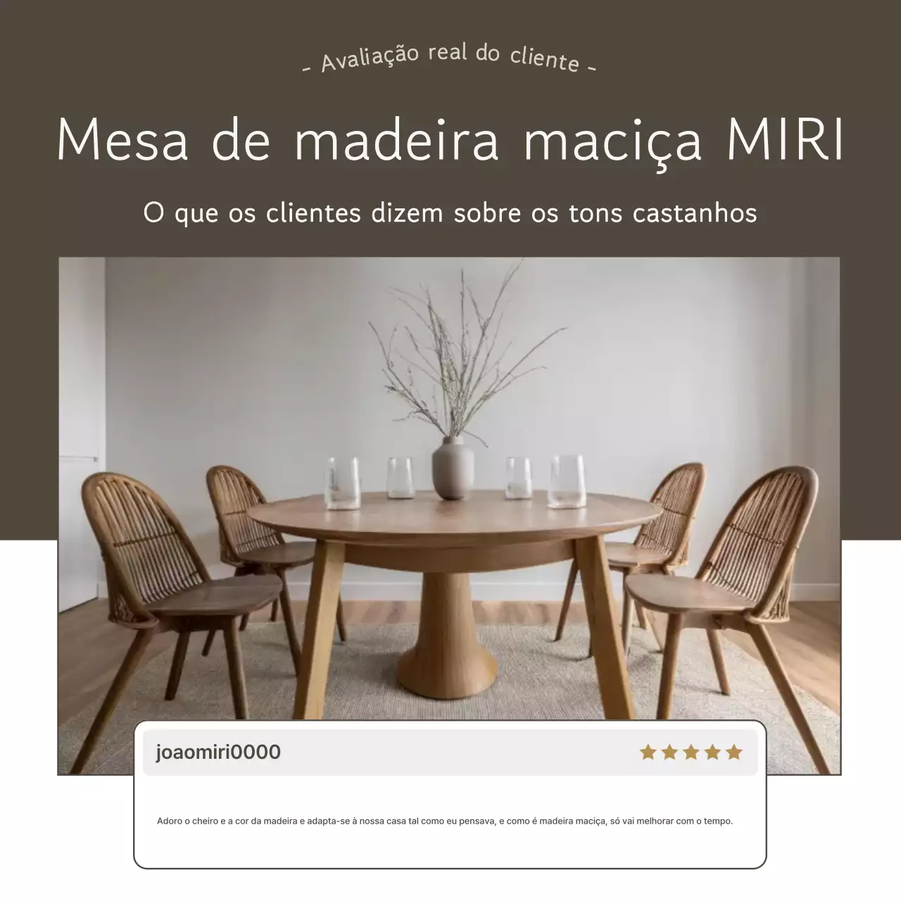 Avaliação de Móveis Modernos Marrons