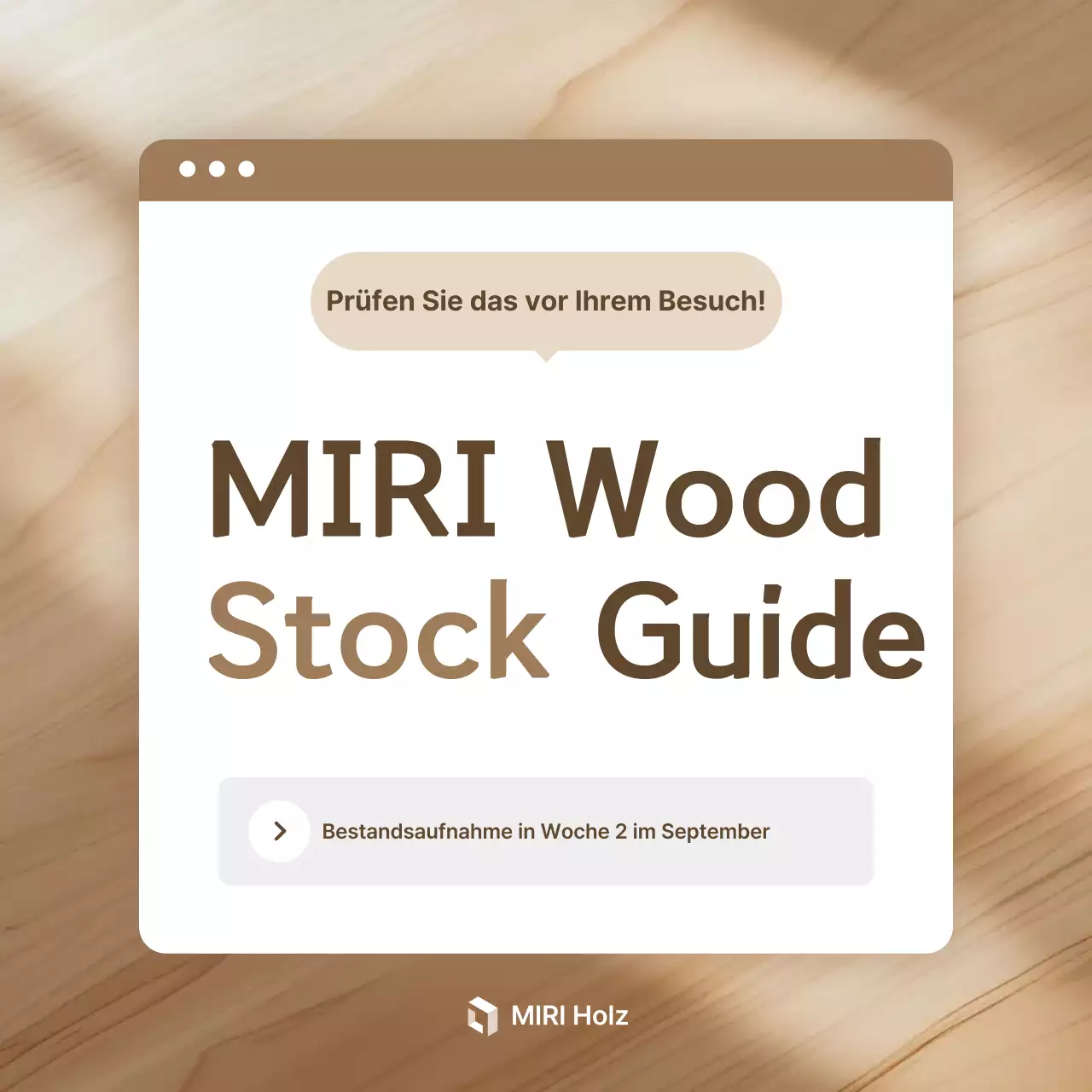 Brown Simple Aktieninformationshinweis