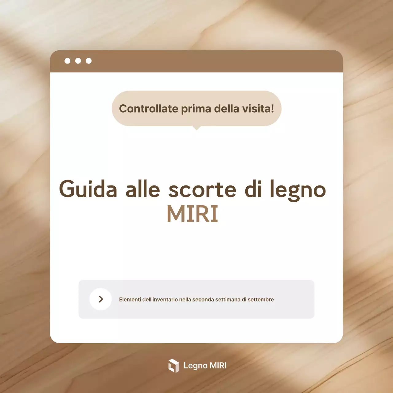 Avviso informativo sulle azioni Brown Simple