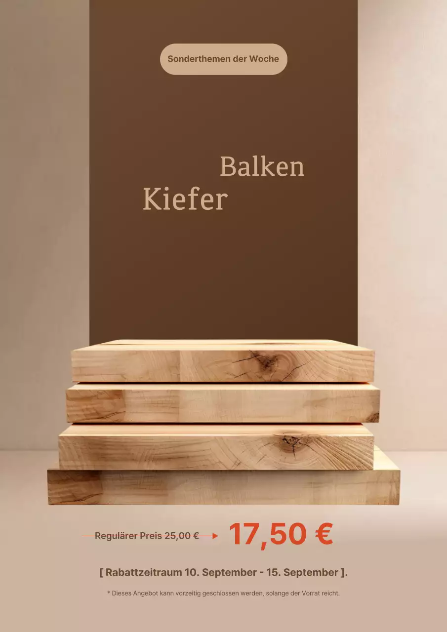 Brown Simple Rabatt-Event