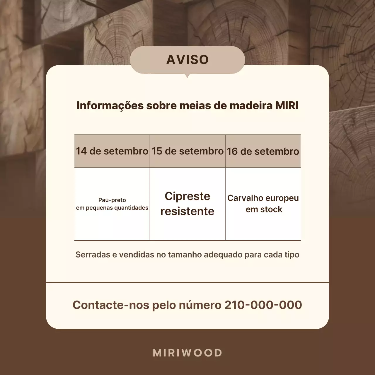 Aviso sobre o uso de bege simples