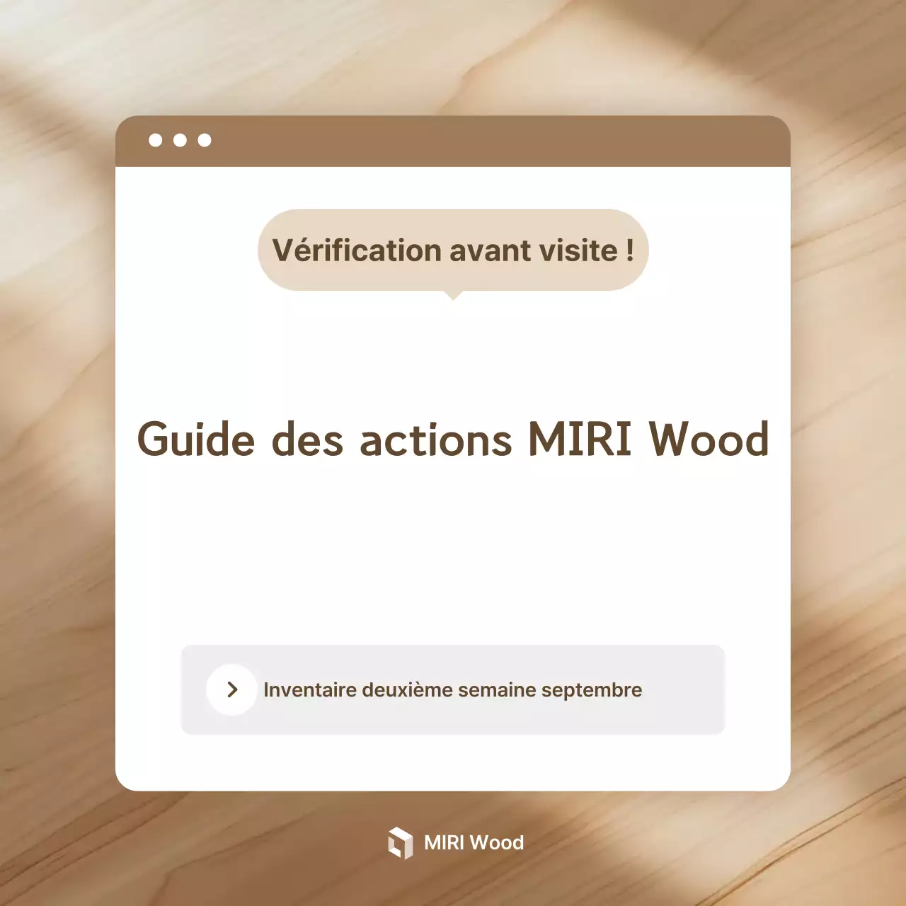 Avis d'information sur les actions Brown Simple