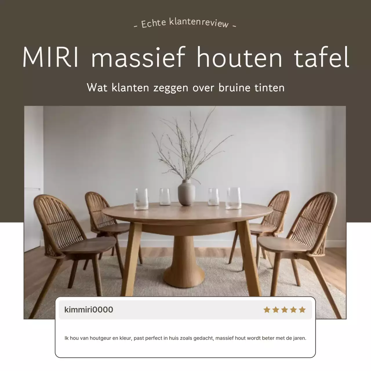 Bruine moderne meubelrecensie