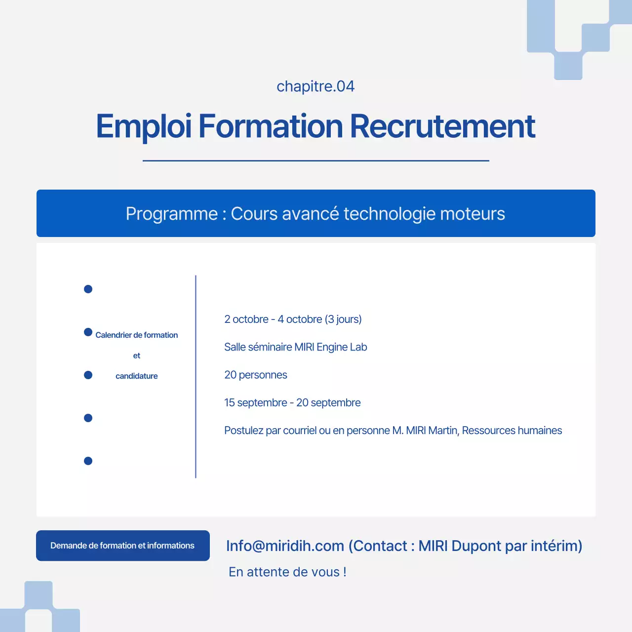 Une newsletter d'expédition moderne blanche et bleue