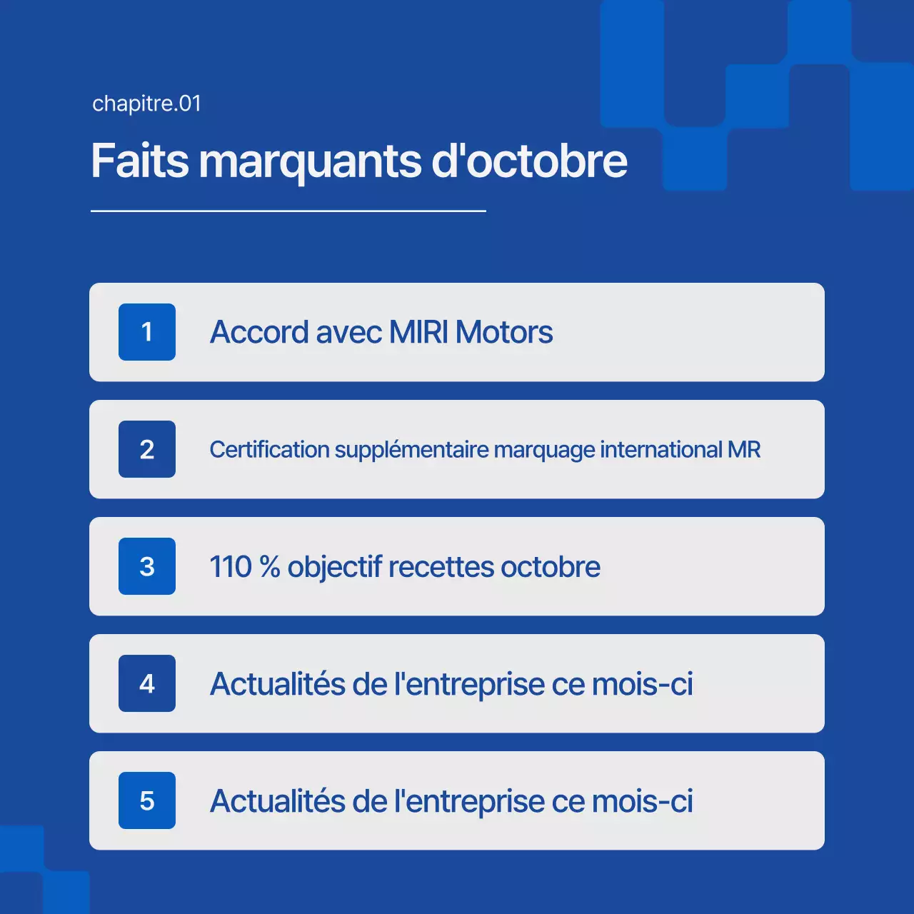 Une newsletter d'expédition moderne blanche et bleue