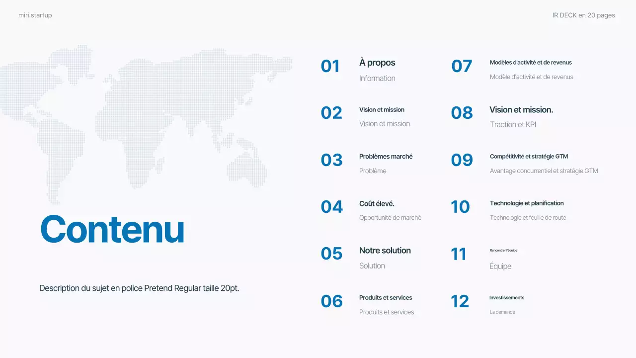 Rapport d'activité moderne bleu ciel