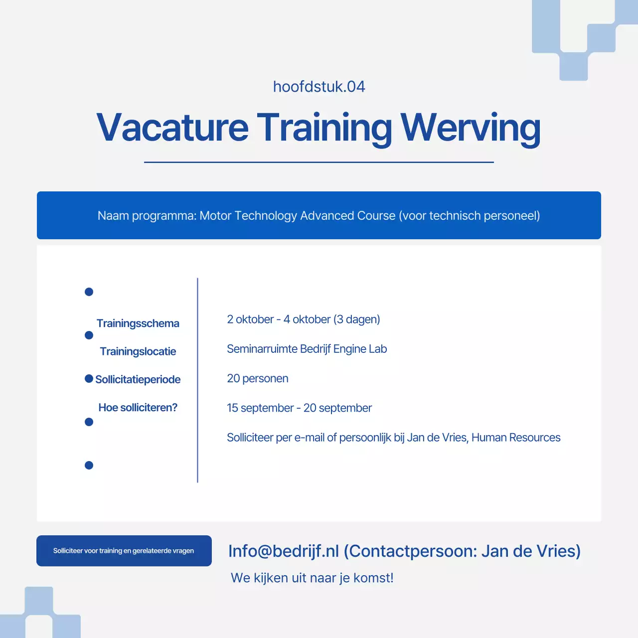 Een moderne wit-blauwe scheepvaartnieuwsbrief