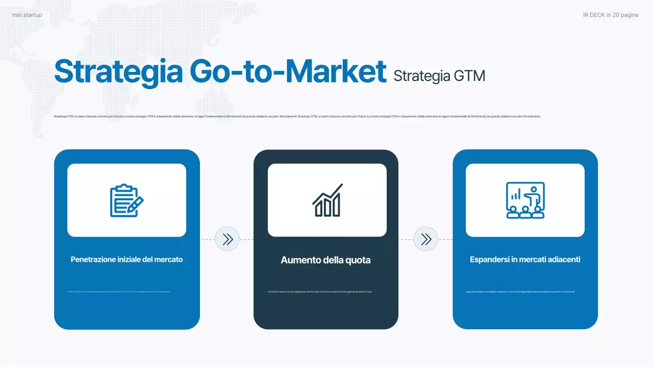 Rapporto aziendale moderno Sky Blue