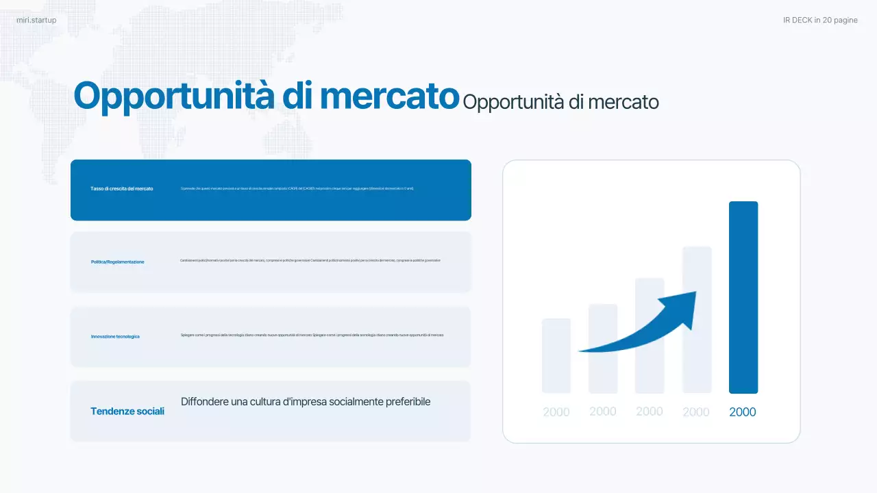 Rapporto aziendale moderno Sky Blue