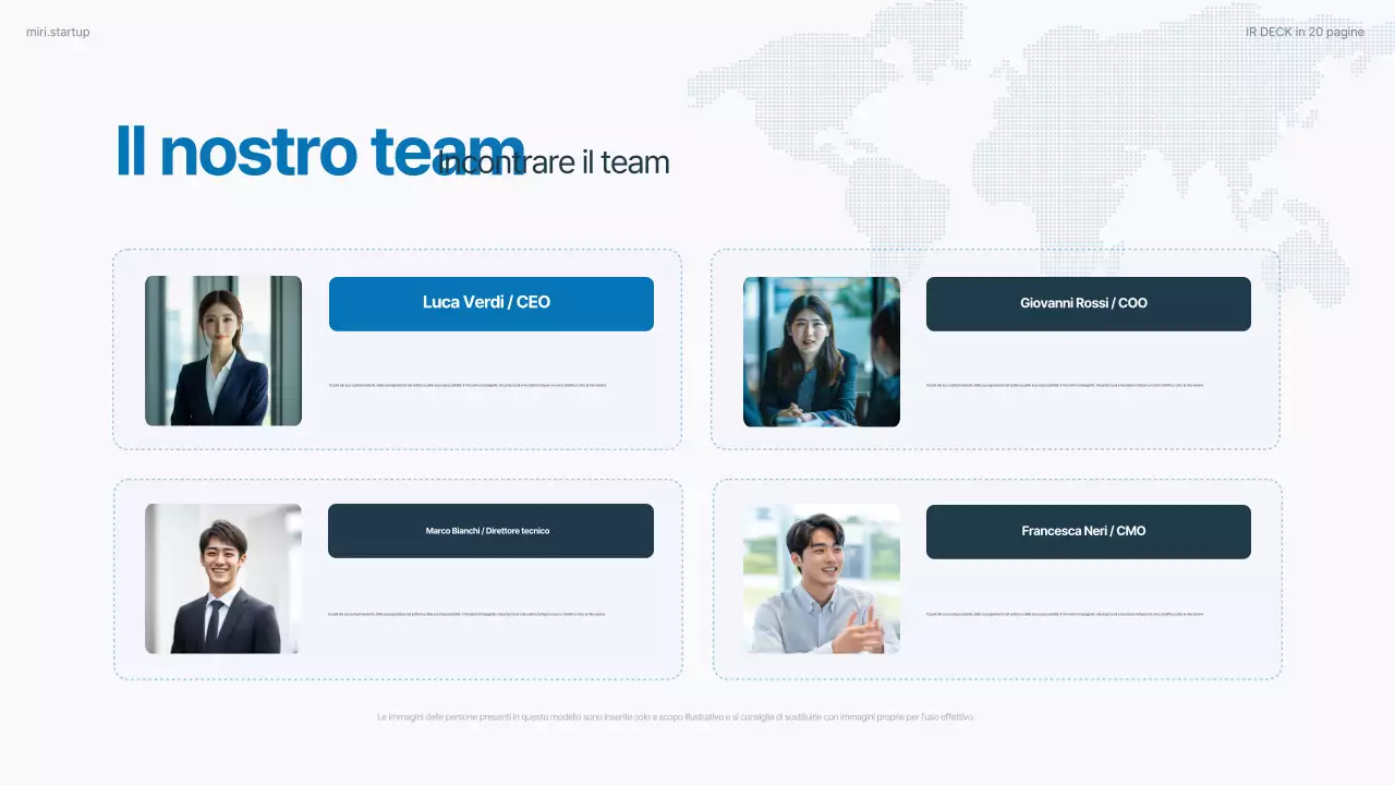 Rapporto aziendale moderno Sky Blue