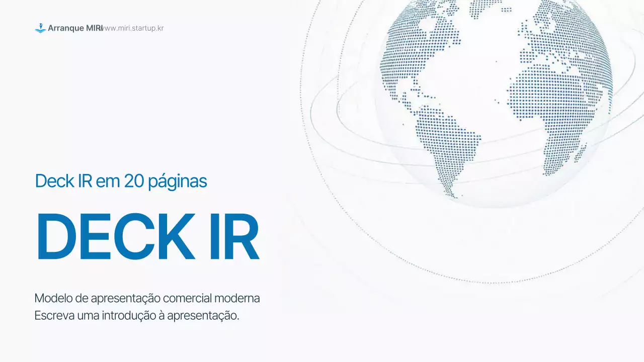 Relatório de Negócios Modernos Sky Blue