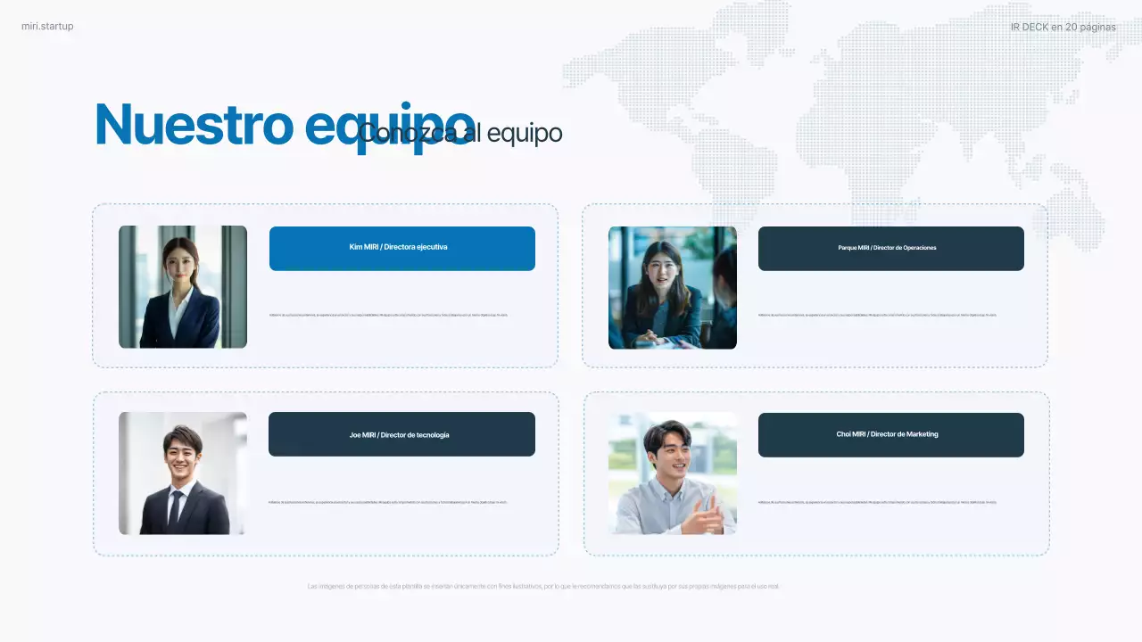 Informe empresarial moderno de Sky Blue