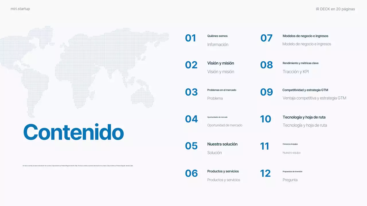Informe empresarial moderno de Sky Blue