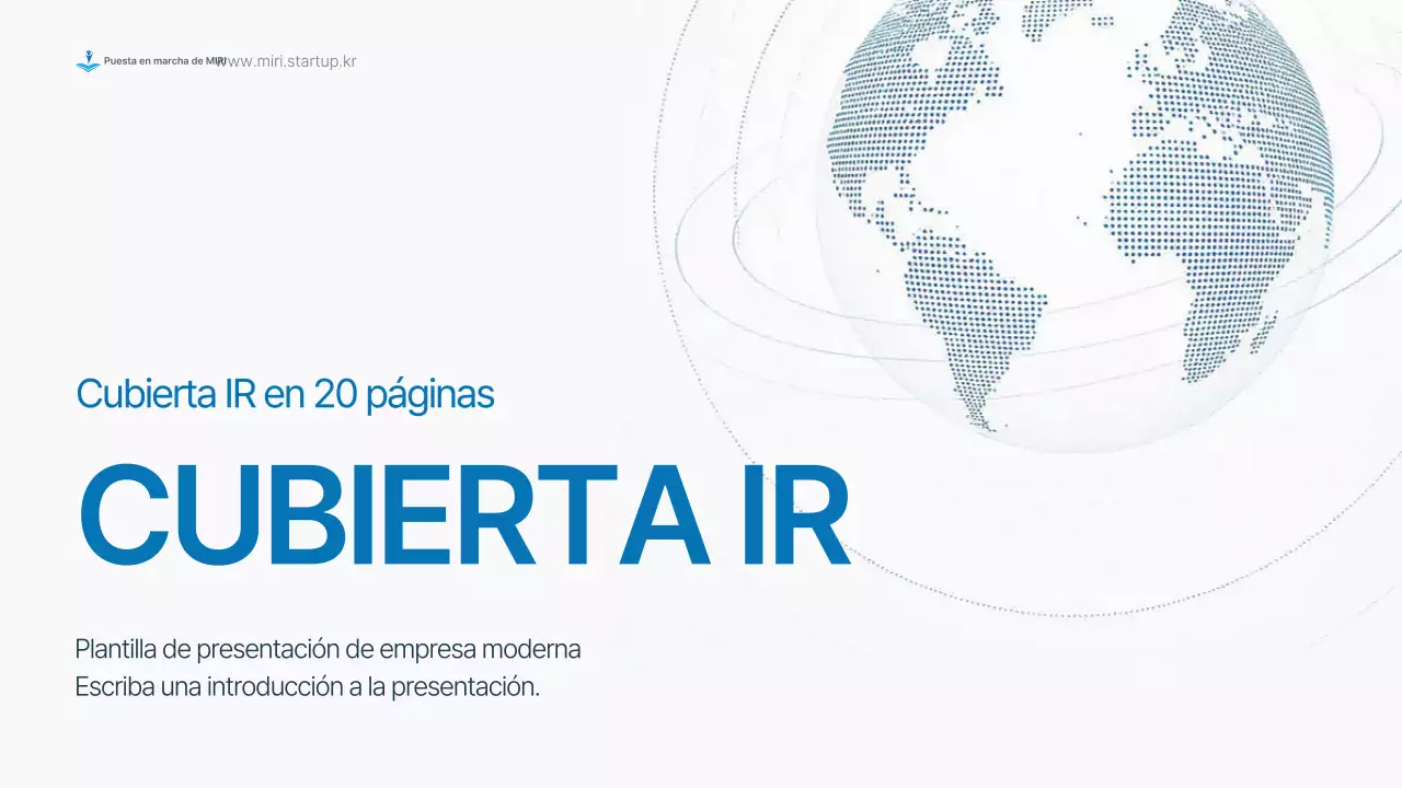 Informe empresarial moderno de Sky Blue