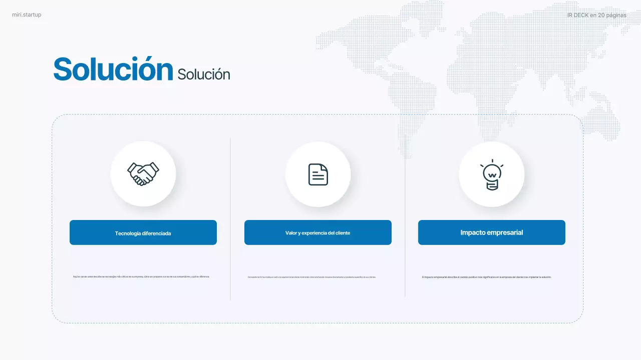 Informe empresarial moderno de Sky Blue