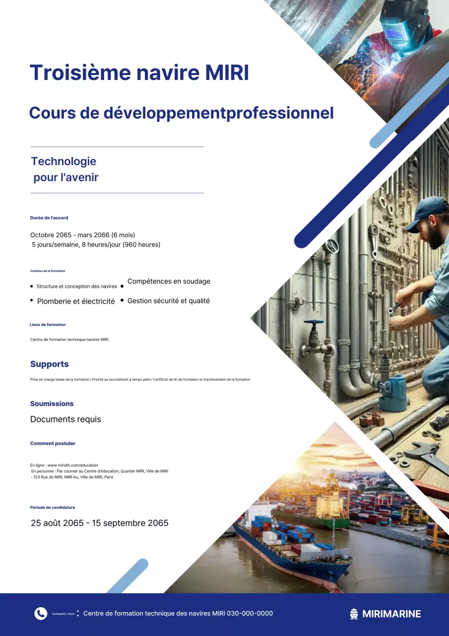 Annonce de recrutement de Blue Modern Education