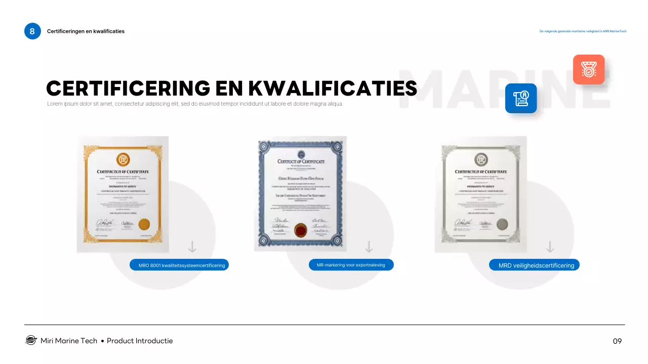 Introductie van Blue Modern Marine Technology-producten