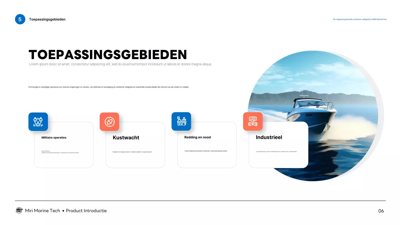 Introductie van Blue Modern Marine Technology-producten