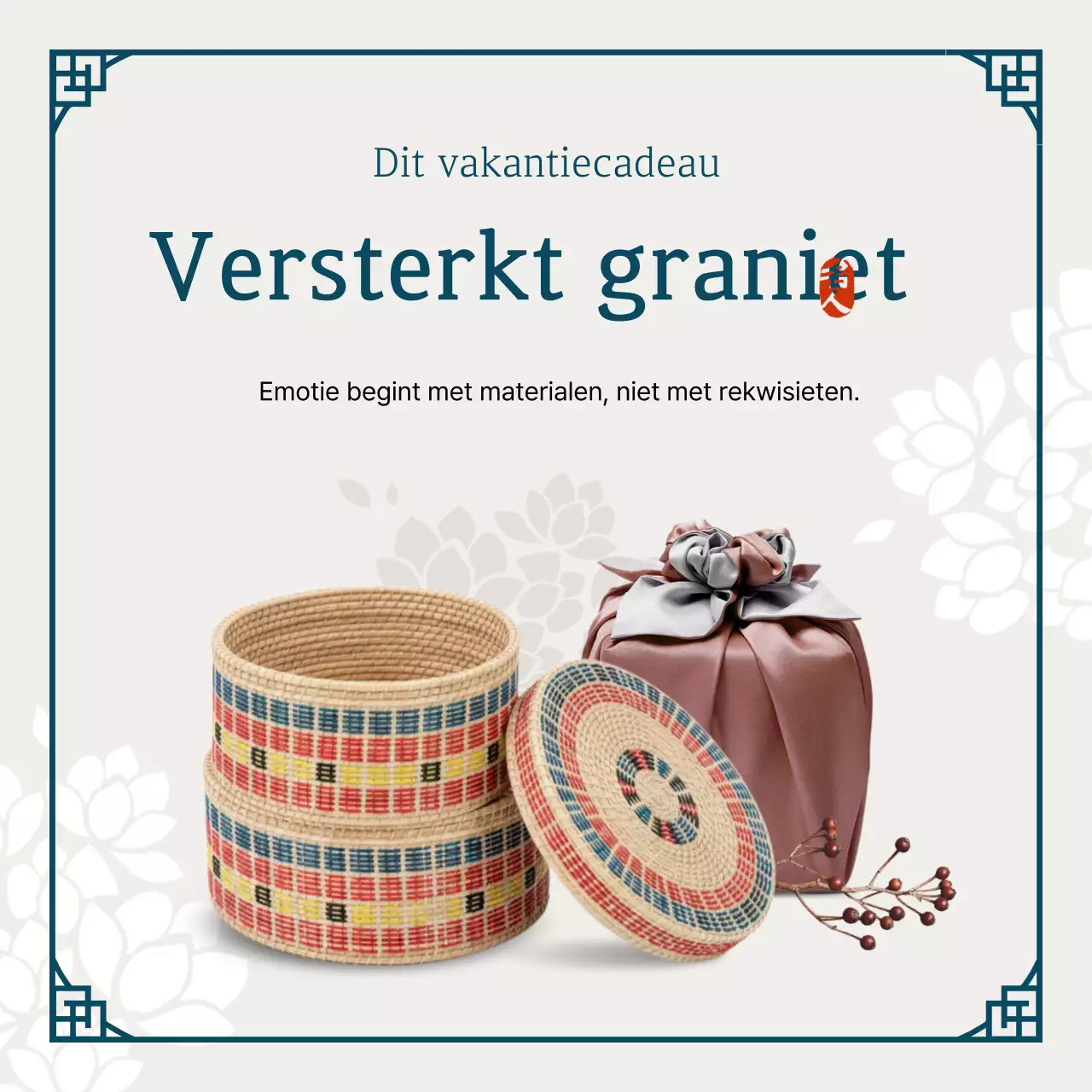 Beige traditioneel vakantie-evenement