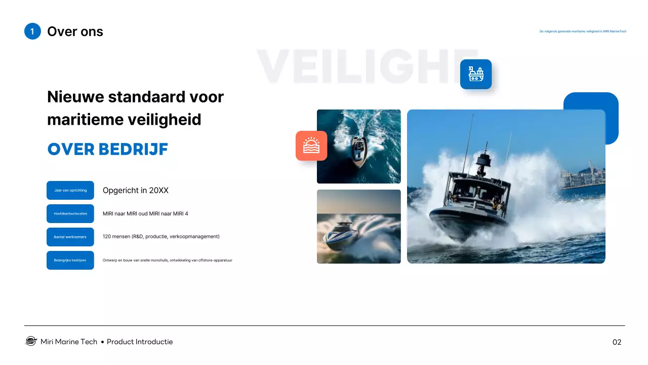 Introductie van Blue Modern Marine Technology-producten